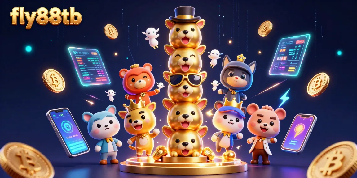 Experience the excitement of fly88tb with vibrant 3D casino elements and dynamic characters.