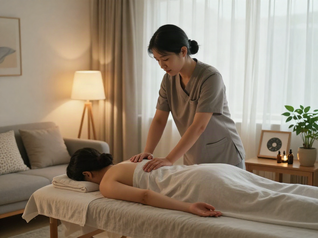 Experience peaceful 강남출장안마 with a professional therapist in a calming home setting.