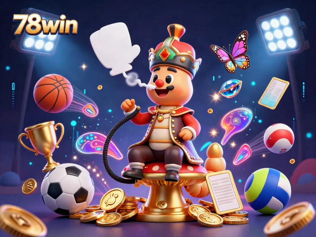 Engage in thrilling gameplay with 78win's vibrant casino scene featuring dynamic sports elements.