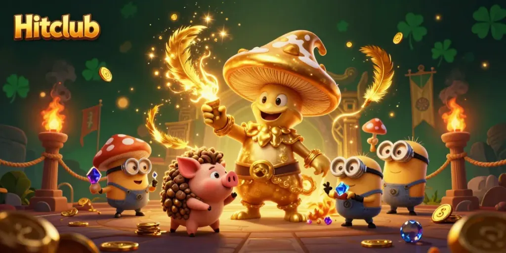 Experience thrilling gambling at Hitclub with magical characters and vibrant casino elements.