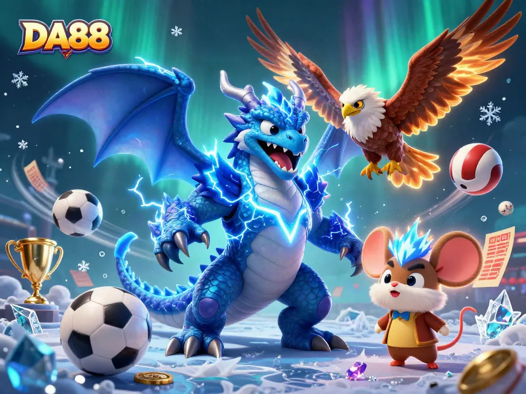 Experience thrilling sports betting at DA88 with dynamic 3D characters and vibrant game elements.