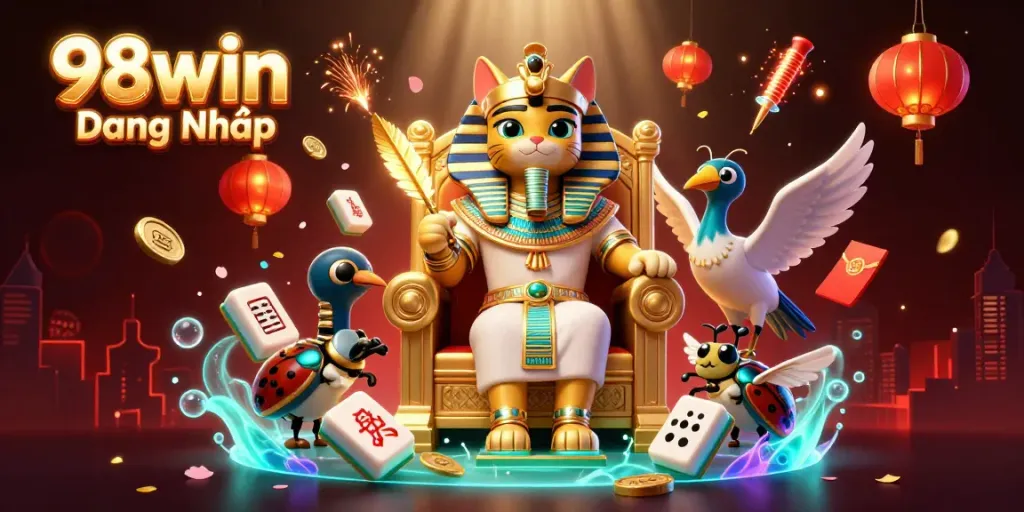 Engage with exciting gameplay at 98win Đăng Nhập featuring vibrant dynamic casino elements and characters.