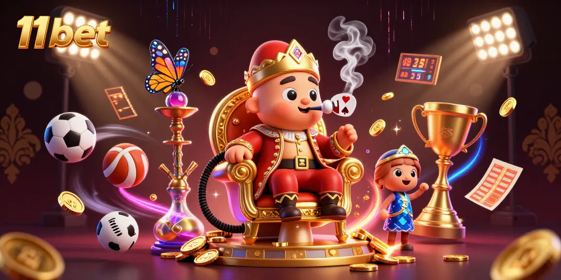 Engage with 11bet casino by seeing the animated caterpillar master creating poker symbols, premier gambling action!