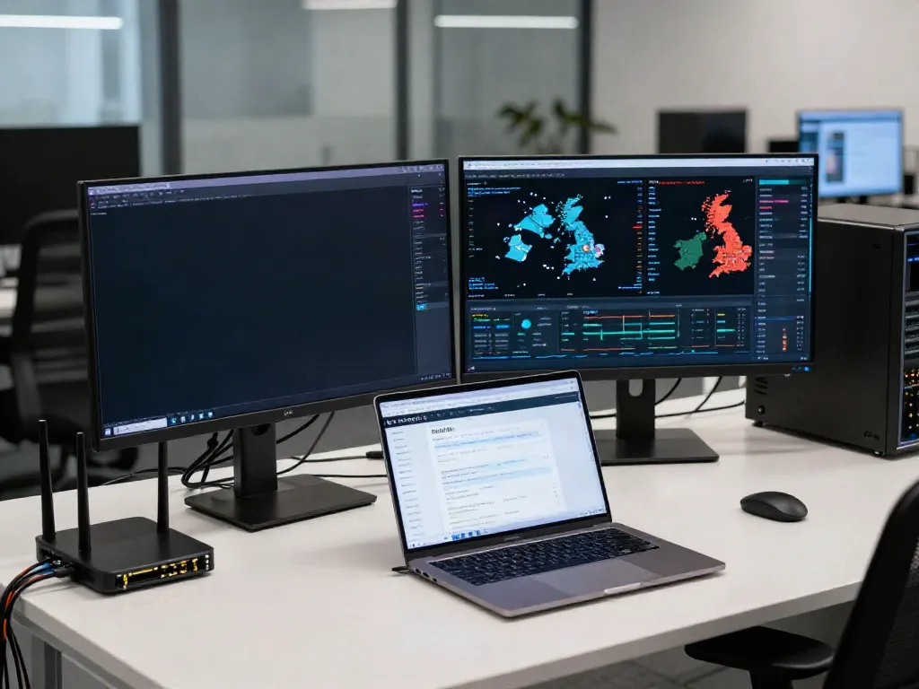Server performance analysis with rokok88 data in a modern tech workspace.