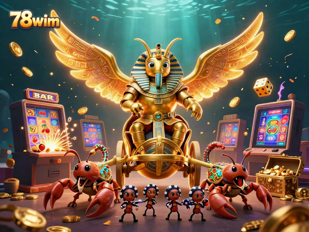 Engage with thrilling slots and jackpots at 78wim featuring unique gaming characters and dynamic casino elements.