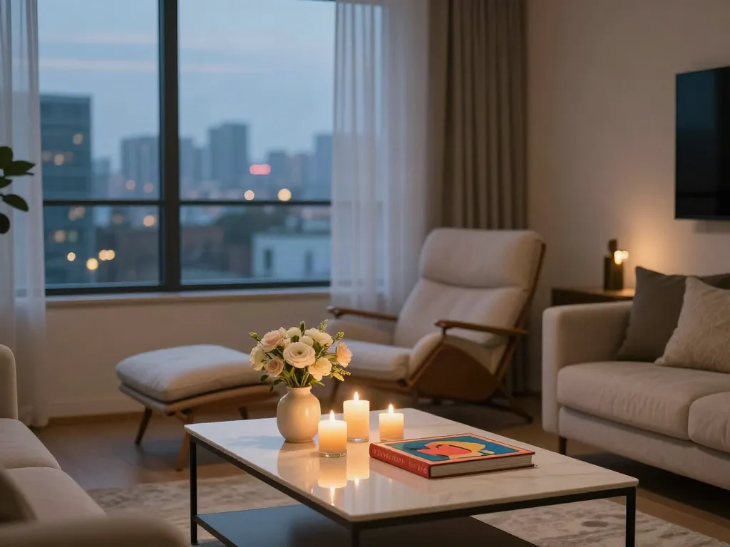 Discover discreet apartments designed for comfort and privacy, featuring elegant interiors and inviting atmosphere.