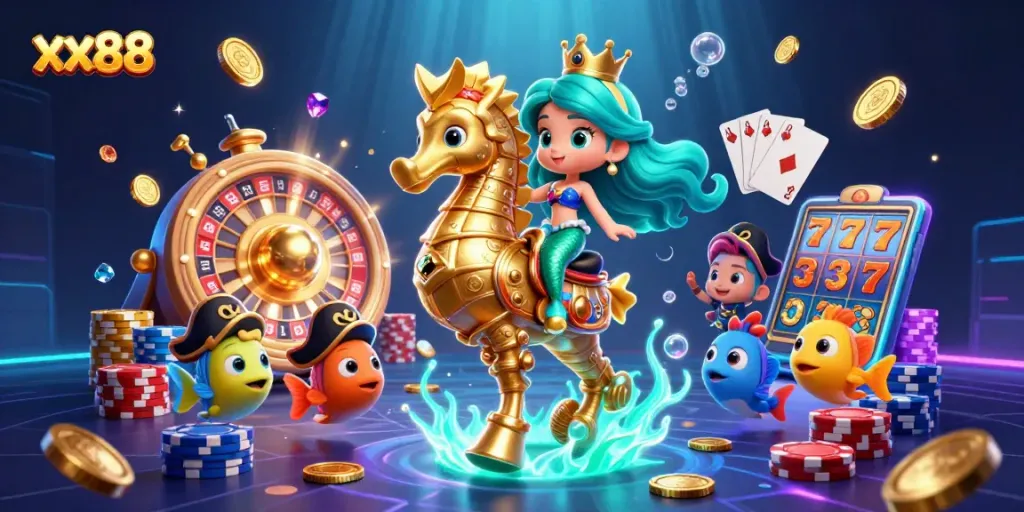 Experience thrilling wins with xx88 in an enchanting underwater casino adventure.