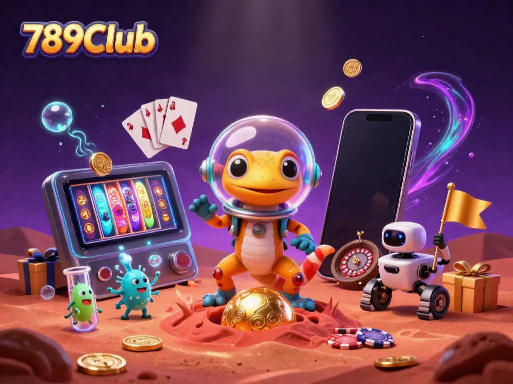 Explore slot games and casino thrills with 789Club in an exciting Martian adventure