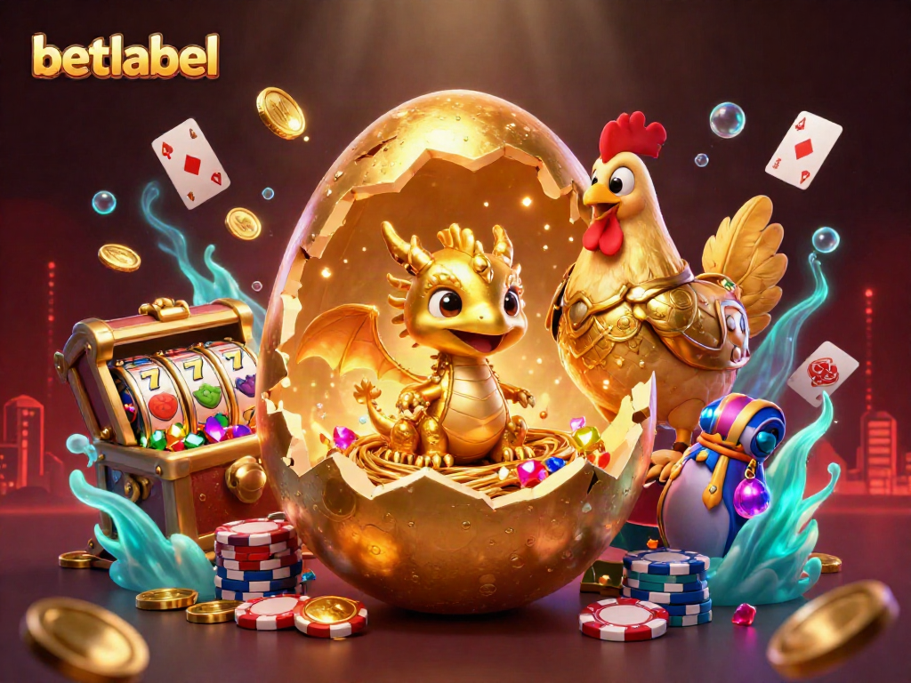 Stack poker chips and lucky 7s in an engaging casino scene with betlabel branding.