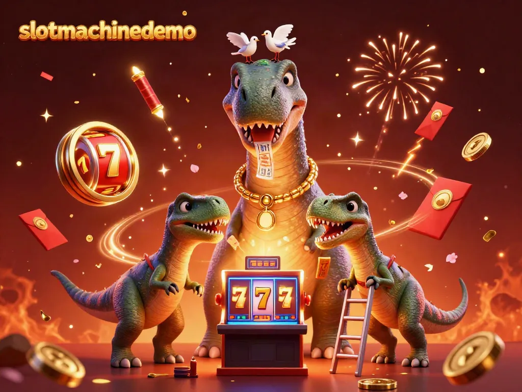 Experience the excitement of slotmachinedemo with our captivating casino scene, featuring vibrant characters and slot elements.