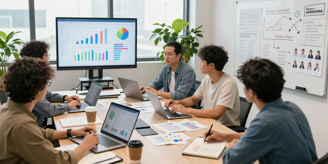 Team collaboration for bestofbhw marketing strategies in a modern office.