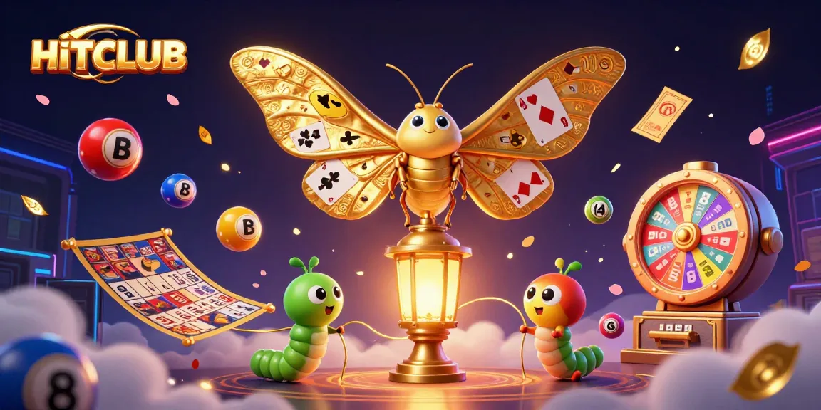 HITCLUB players celebrate with vibrant lottery themes and golden illustrations of luck and winning.