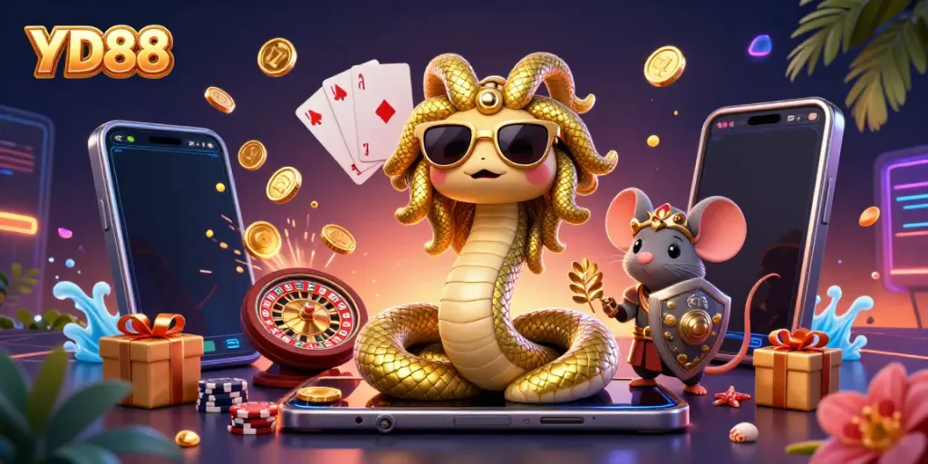 Experience thrilling gaming at YD88 with vibrant characters and exciting slot features