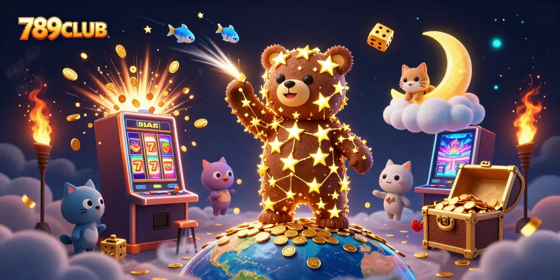 Experience exhilarating gameplay at 789CLUB with a captivating 3D casino scene filled with vibrant characters and bountiful rewards.