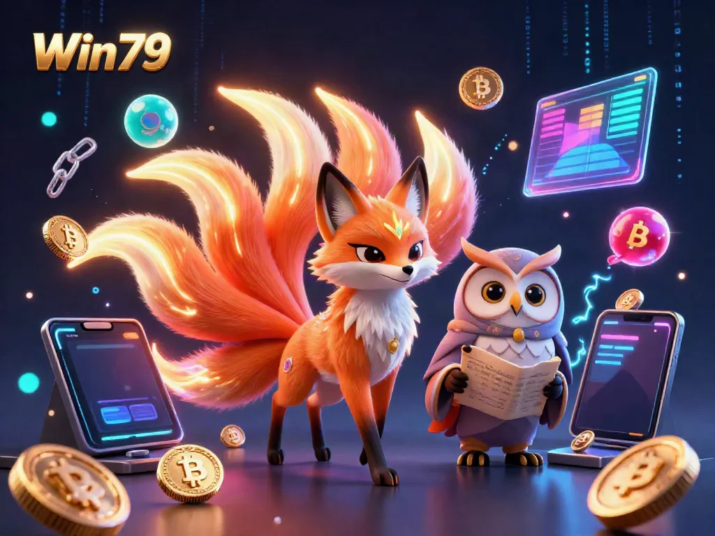 Experience the excitement of Win79's vibrant gaming universe with glowing characters and rich details.
