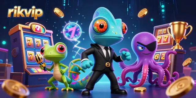 Experience exciting wins at rikvip with a colorful casino scene showcasing thrilling slot games and dynamic characters.