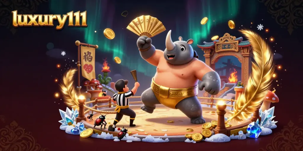 Experience thrilling action with luxury111 in a vibrant 3D scene showcasing epic gaming elements.